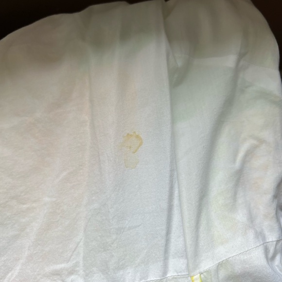 Sigrid Olsen Linen Pineapple Faux Wrap Dress Size 14 - Picture 8 of 10